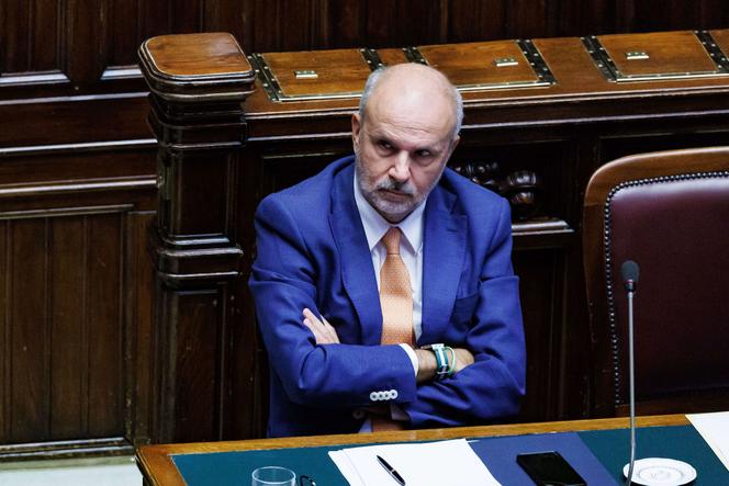 Le ministre de la santé italien, Orazio Schillaci, à la Chambre des députés, à Rome, le 6 août 2025. 
