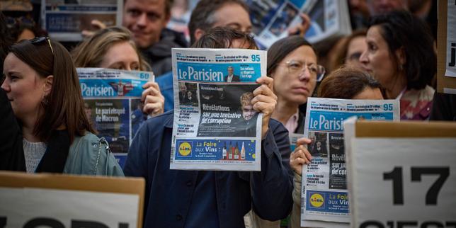Le Parisien Employees Strike Against Potential Sale to Bolloré Group