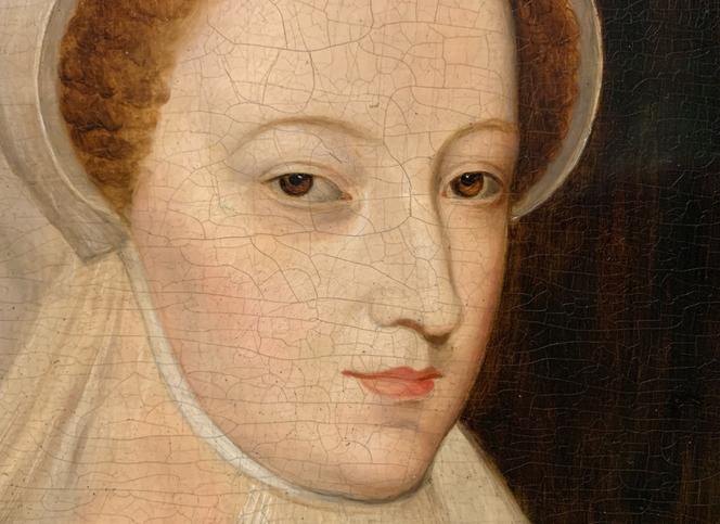 « Marie Stuart en costume de deuil » (détail), d'après François Clouet, National Gallery of Scotland. Image extraite du documentaire « Marie Stuart, l’énigme des lettres codées », d’Augustin Viatte.