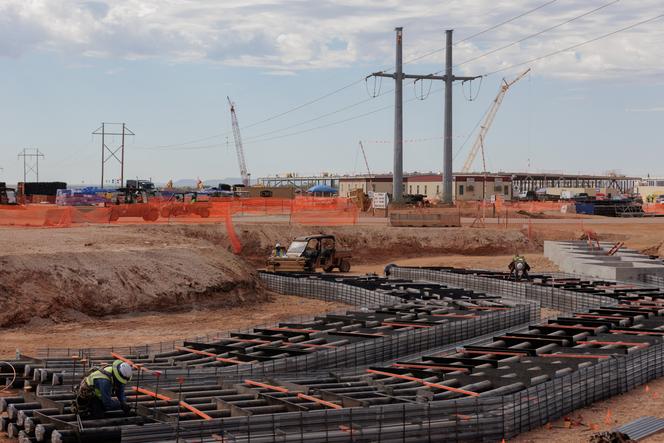 Un centre de données OpenAI en construction à Abilene, au Texas, le 23 septembre 2025.