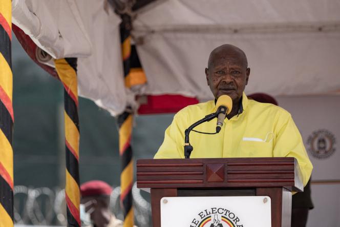 Le président ougandais, Yoweri Museveni, à Wakiso, Ouganda, le 23 septembre 2025.