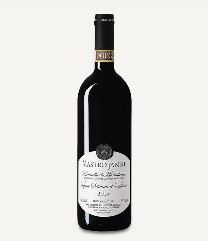 Domaine Mastrojanni, Brunello di Montalcino, Vigna Schiena d’Asino, 2013, 150 € environ.
