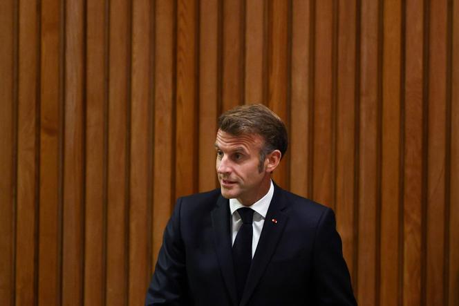 Le président Emmanuel Macron lors du sommet sur le climat organisé par l’ONU, à New York, le 24 septembre 2025.