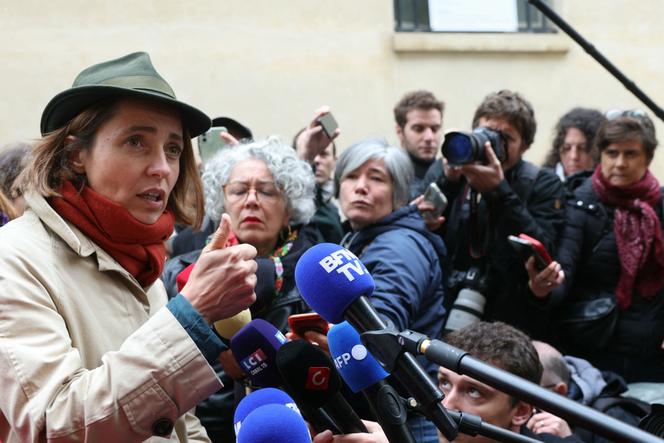 La secrétaire générale de la CGT, Sophie Binet, après une rencontre avec Sébastien Lecornu, à Matignon, le 24 septembre 2025.