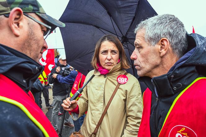 La secrétaire générale de la CGT, Sophie Binet, à Limoges, le 23 septembre 2025.