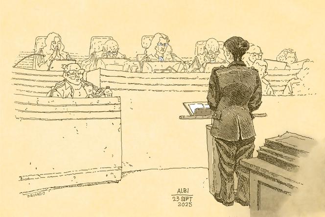 Audition de la gendarme Fanny L., dans le procès de Cédric Jubillar, devant la cour d’assises d’Albi (Tarn), le 23 septembre 2025.