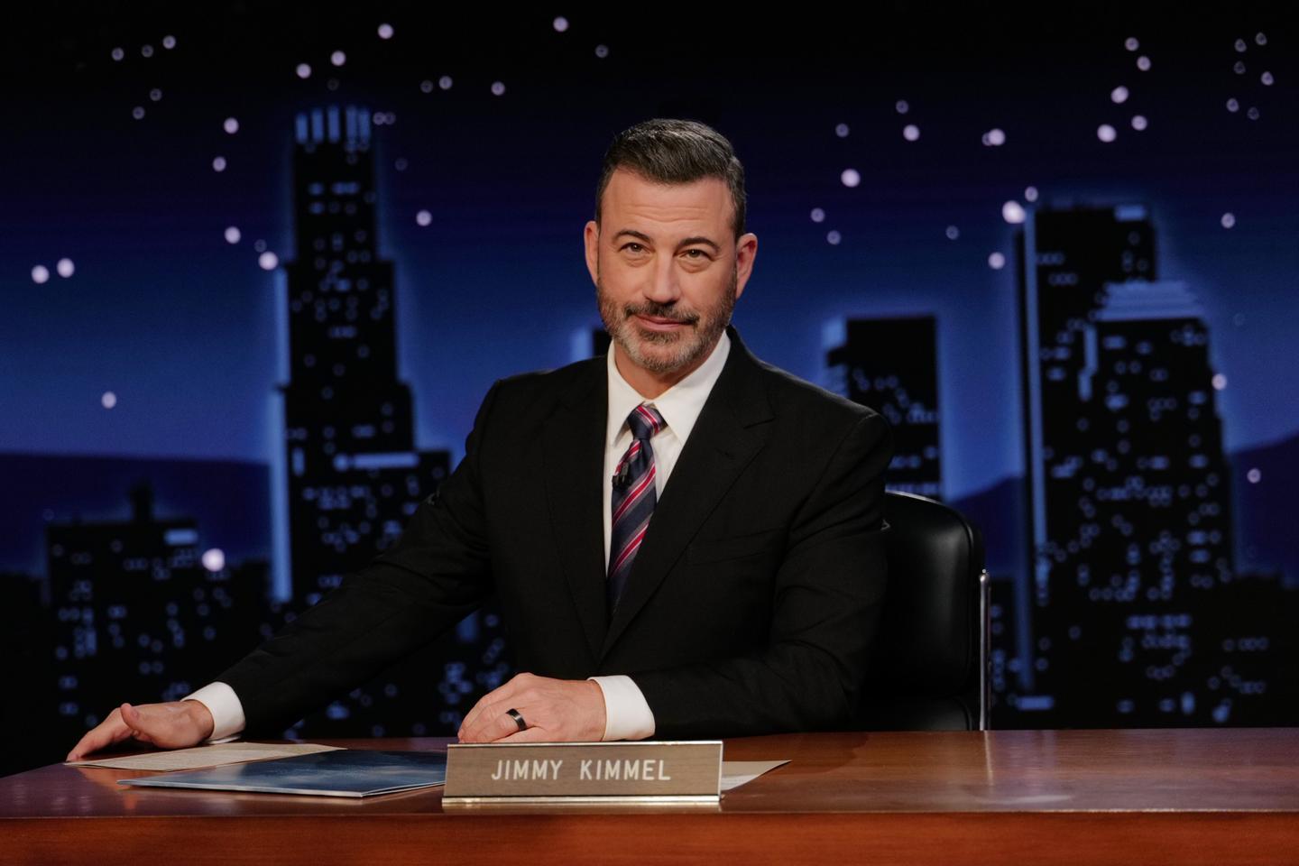 Jimmy Kimmel makes emotional return to late-night television