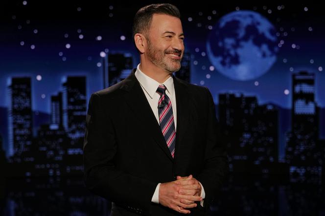 Jimmy Kimmel sur le plateau de son émission, à Los Angeles (Californie), le 23 septembre 2025.
