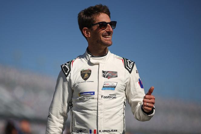 Le pilote automobile français Romain Grosjean, à Daytona Beach, en Floride (Etats-Unis), le 25 janvier 2025.