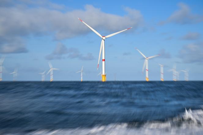 Un parc éolien au large de Fécamp (Seine-Maritime), le 18 octobre 2024.
