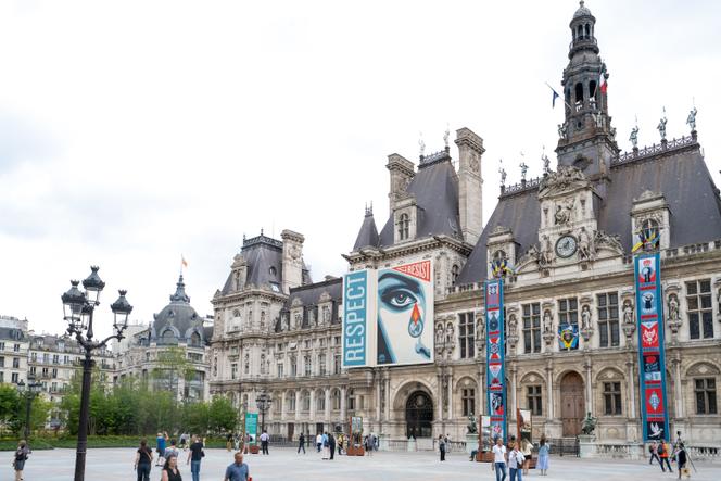 Façade de l’hôtel de ville, à Paris, le 23 juin 2025.