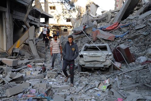 Dans la ville de Gaza, le 26 septembre 2025.
