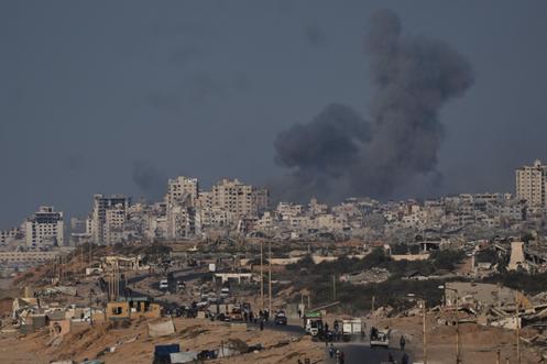 Une frappe militaire israélienne dans la ville de Gaza, le 26 septembre 2025.