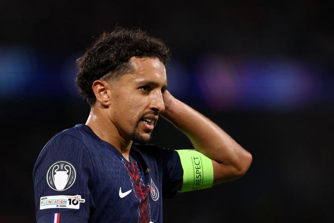 Paris Saint-Germain's Marquinhos at the Parc des Princes stadium in Paris on September 17, 2025.