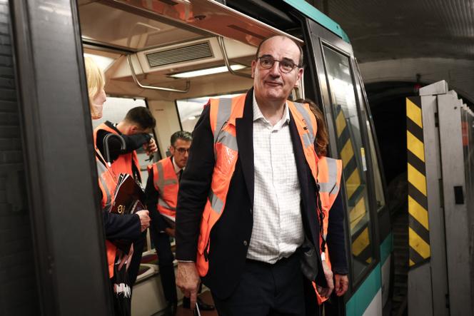 Jean Castex, PDG de la RATP, lors du 125ᵉ anniversaire de la ligne 1 du métro, à la station Porte Maillot, à Paris, le 19 juillet 2025.