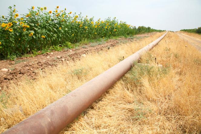 Le pipeline irako-turc dans le district de Zakho, dans la province de Dohouk, au Kurdistan irakien, en Irak, le 28 août 2016.