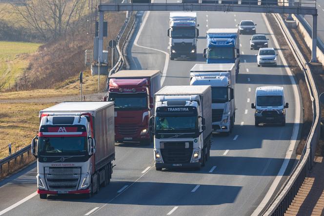 Autoroute A6 entre Nuremberg et Heilbronn, en Allemagne, en janvier 2025.