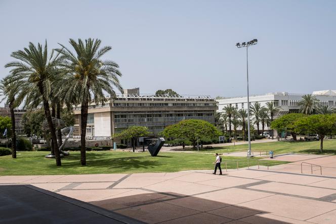Sur le campus de l’université de Tel-Aviv, le 20 mai 2024.