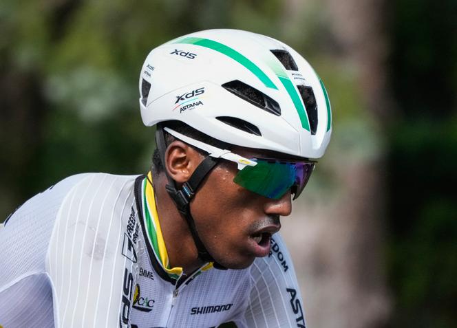 Biniam Girmay au Grand Prix cycliste de Montréal, au Canada, le 14 septembre 2025.