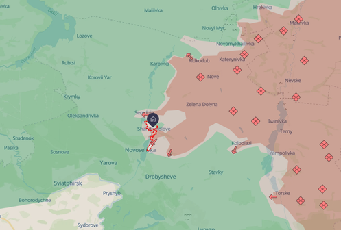 Capture d’écran du site DeepState.