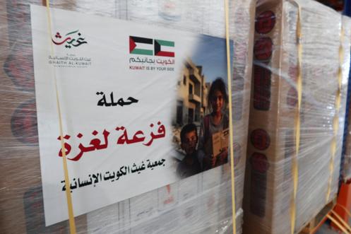 Dans les entrepôts de l’organisation caritative Jordan Hashemite, après la fermeture par Israël du pont Allenby, à Zarqa (Jordanie), le 28 septembre 2025.