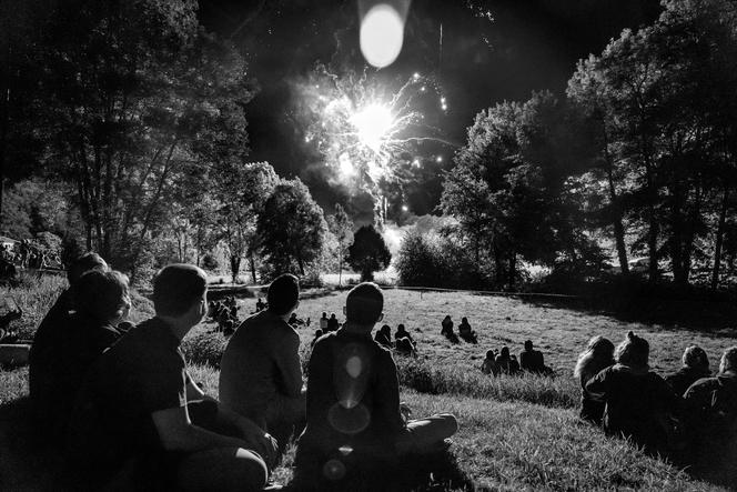 Feu d’artifice du 14-Juillet dans un village de Charente, en 2020.