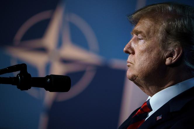 Le président américain Donald Trump lors d’une conférence de presse le deuxième jour du sommet de l’OTAN, à Bruxelles, le 12 juillet 2018.