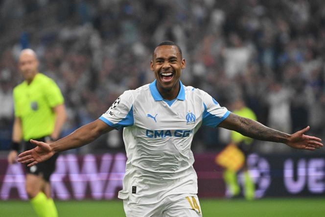 L’attaquant brésilien de l’Olympique de Marseille Igor Paixao, lors de la victoire (4-0) du club phocéen face à l’Ajax d’Amsterdam, au Stade-Vélodrome, le 30 septembre 2025.