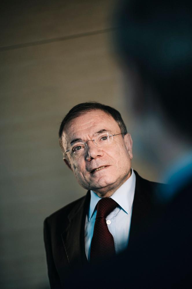 Jean-Charles Naouri, au siege social du groupe Casino, à Paris, le 12 janvier 2022.