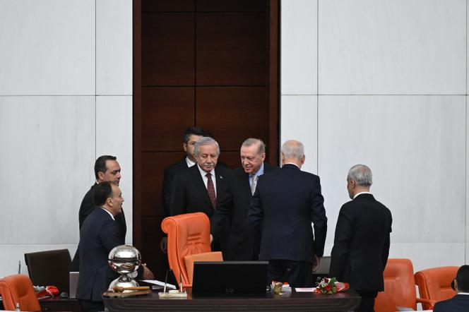 Recep Tayyip Erdogan, président turc, à Ankara, le 1ᵉʳ octobre 2025.