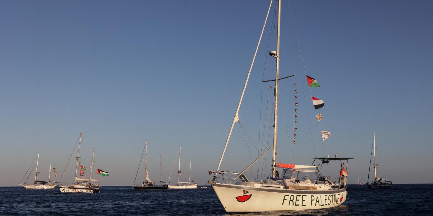 EN DIRECT, GazaÂ : la flottille humanitaire Global Sumud dit Ãªtre Â«Â encerclÃ©e par des...