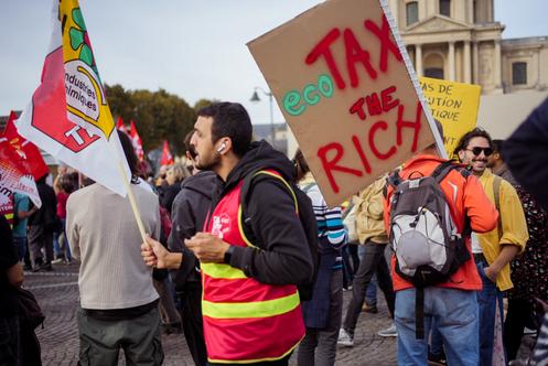 Dans le cortège parisien, le 2 octobre 2025.