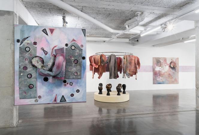 Vue de l’exposition « Camera Ballet », de Mathilde Denize, au FRAC Ile-de-France, Le Plateau, à Paris, en septembre 2025.