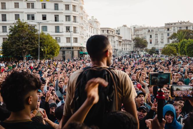 Manifestation à l’appel du collectif GenZ 212, à Casablanca, au Maroc, le 2 octobre 2025.