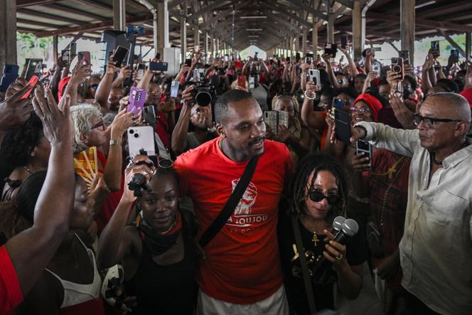 Rodrigue Petitot, coprésident du Rassemblement pour la protection des peuples et ressources afro-caribéens et du parti Pour le peuple, à Fort-de-France, le 19 octobre 2024.