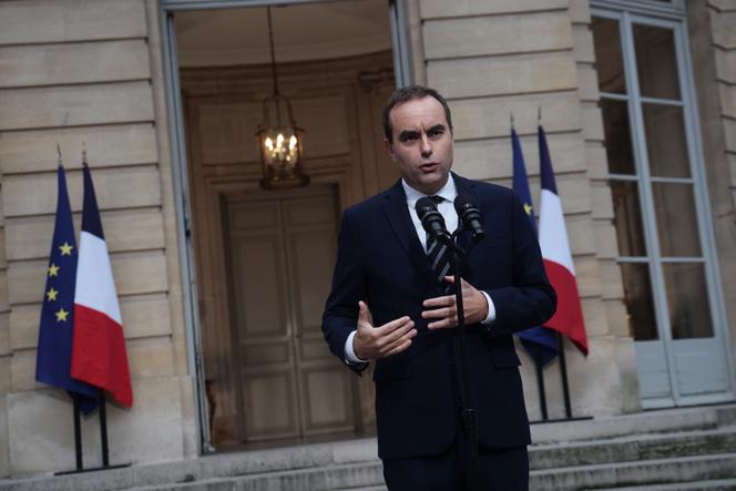 Le premier ministre, Sébastien Lecornu, à Matignon, le 3 octobre 2025.