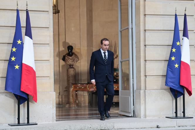Allocution surprise de Sébastien Lecornu alors qu’il reçoit les représentants des partis politiques, à Matignon, à Paris, le 3 octobre 2025.