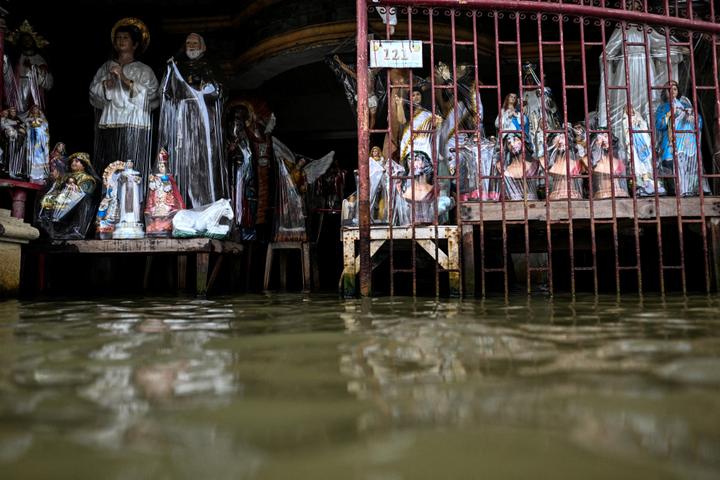 Après le passage du typhon Matmo, à San Roque (Philipppines), le 4 octobre 2025.