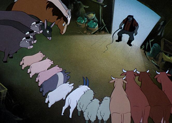 Image extraite de « La Ferme des animaux », de John Halas et Joy Batchelor.