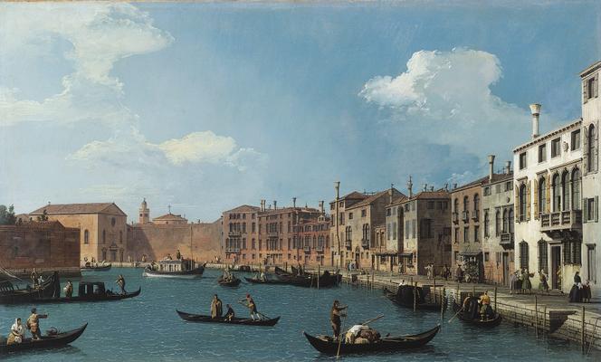 « Vue du canal de Santa Chiara, à Venise » (vers 1730), de Canaletto.