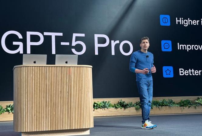 Le PDG d’OpenAI, Sam Altman, lors du DevDay, la conférence annuelle de l’entreprise destinée aux développeurs, à San Francisco, en Californie, le 6 octobre 2025.