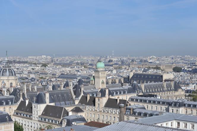 Vue sur Paris et en particulier sur l’observatoire de la Sorbonne, depuis le Panthéon.
