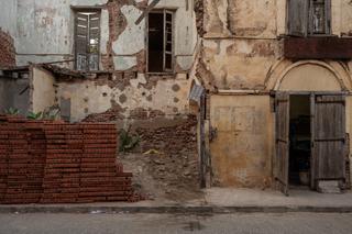 Un bâtiment en travaux, sur l’île de Saint-Louis, le 27 juin 2025.