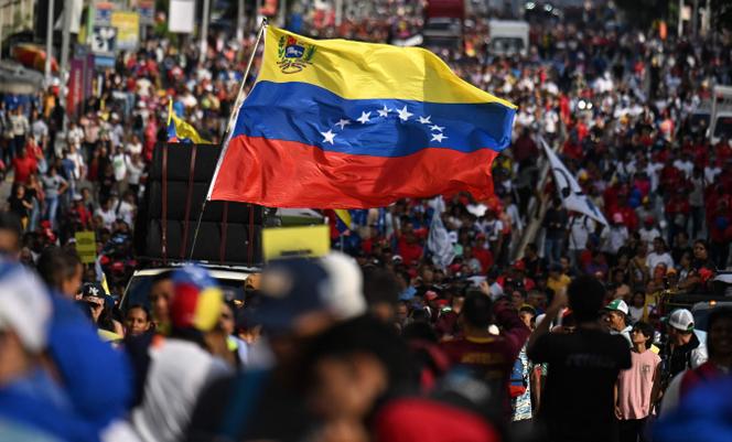 Une manifestation devant le siège des Nations unies à Caracas, le 6 octobre 2025.