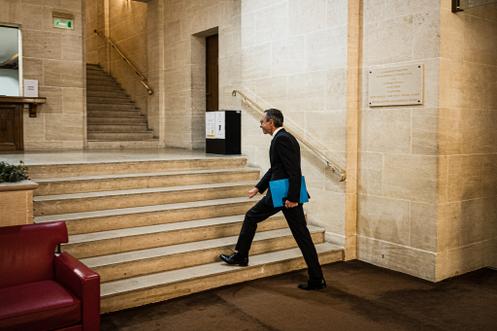Le patron des républicains, Bruno Retailleau, après une réunion des républicains au Sénat, à Paris, le 7 octobre 2025.