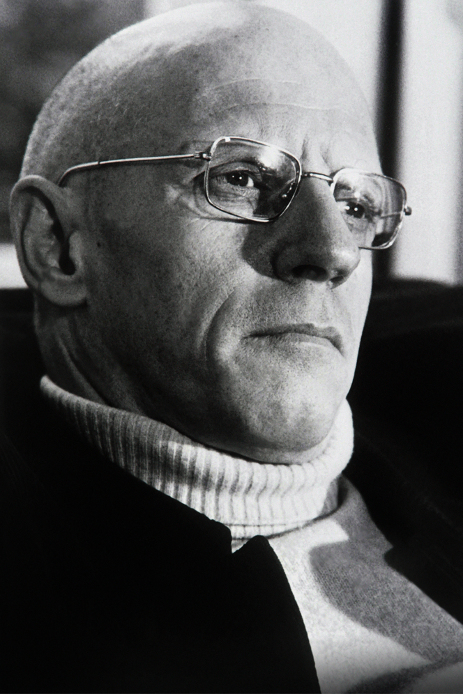 French philosopher Michel Foucault in the seventies in Paris. Michel Foucault was a French philosopher or more specifically a historian of systems of thought, a self-made title created when he was promoted to a new professorship at the prestigious Collège de France in 1970.