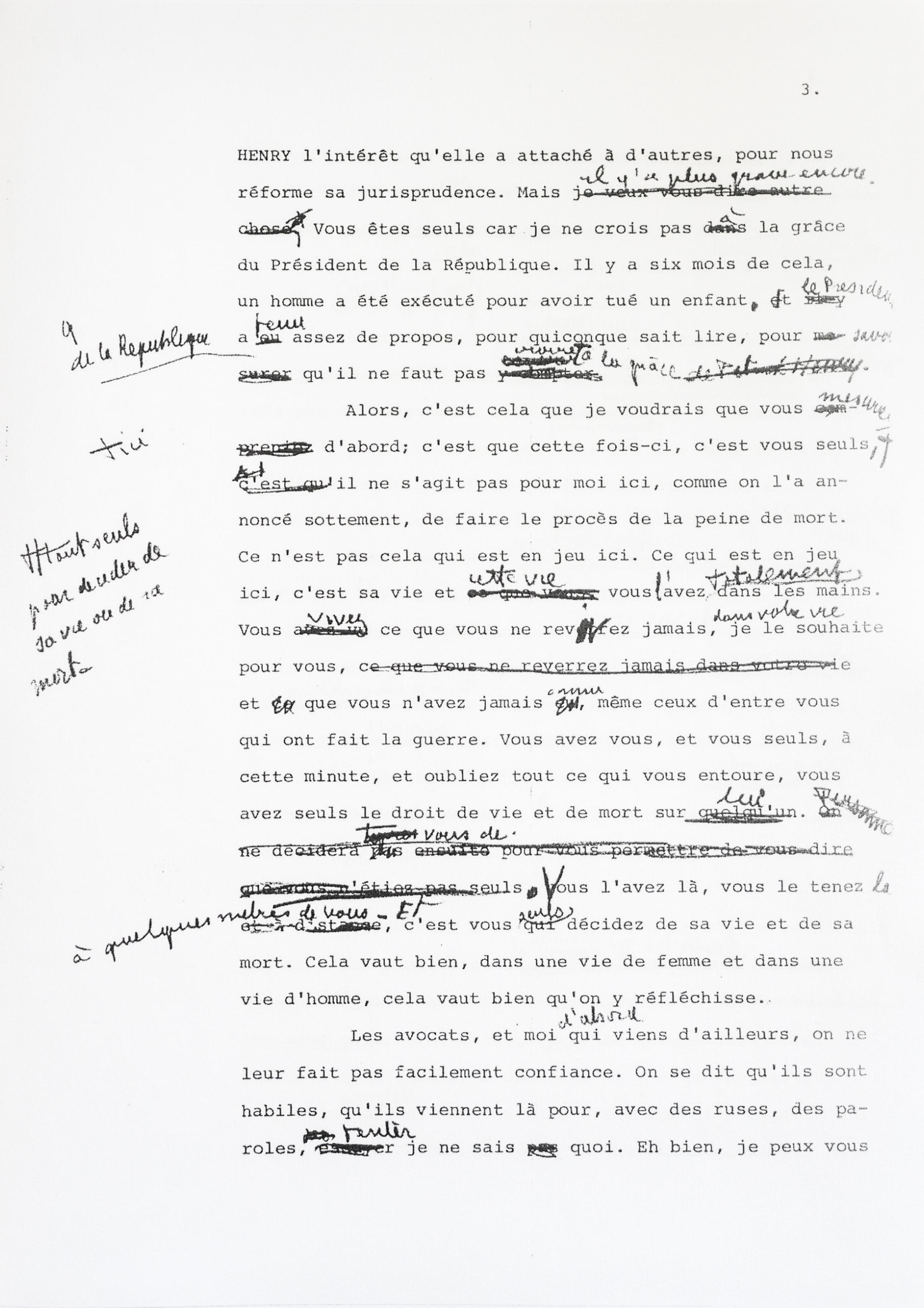 Affaire Patrick Henry : Les notes inédites de la plaidoirie de Robert ...