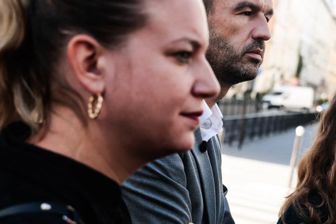 Mathilde Panot et Manuel Bompard (La France insoumise), après une réunion des partis de gauche, à Paris, le 7 octobre 2025.