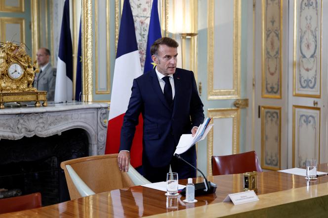 Emmanuel Macron, à l’Elysée, à Paris, le 15 septembre 2025.