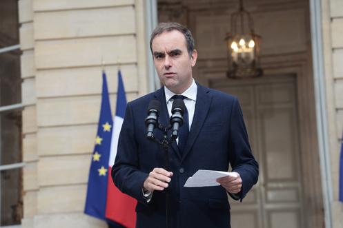 The resigning Prime Minister, Sébastien Lecornu, in Matignon, in Paris, October 8, 2025.